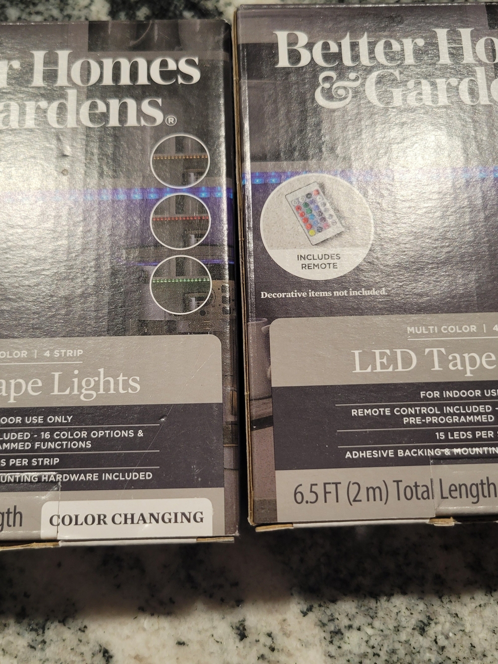 Better Homes And Gardens Color Changing LED Strip Lights - Blue Accent Set of 2